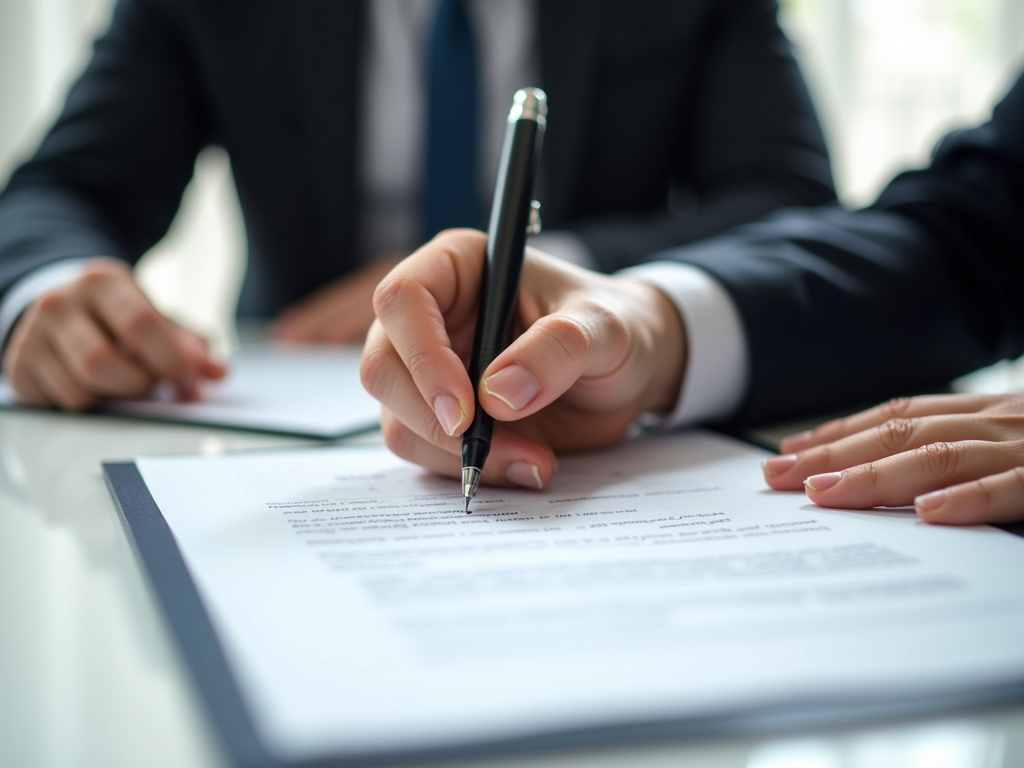 Signing a contract — motorcycle title loans Waco