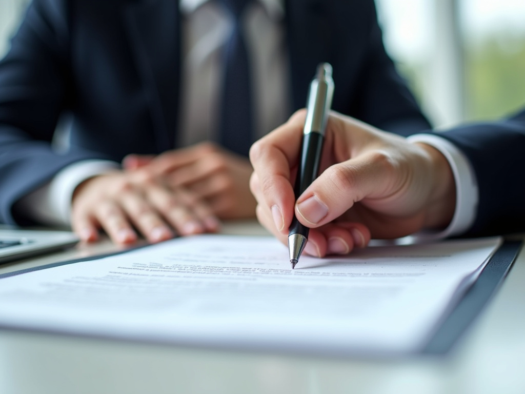 Signing a contract — suv title loans Waco