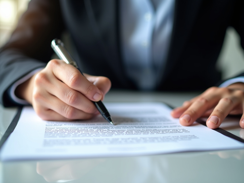 Signing a contract — suv title loans Waco