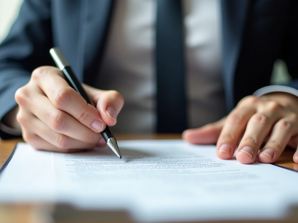 Signing a contract — suv title loans Waco