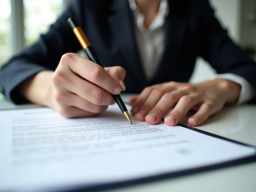 Signing a contract — suv title loans Waco
