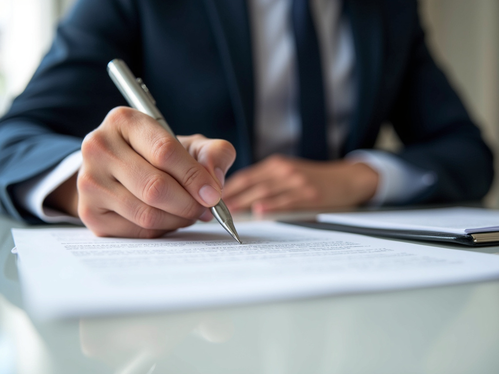 Signing a contract — suv title loans Waco