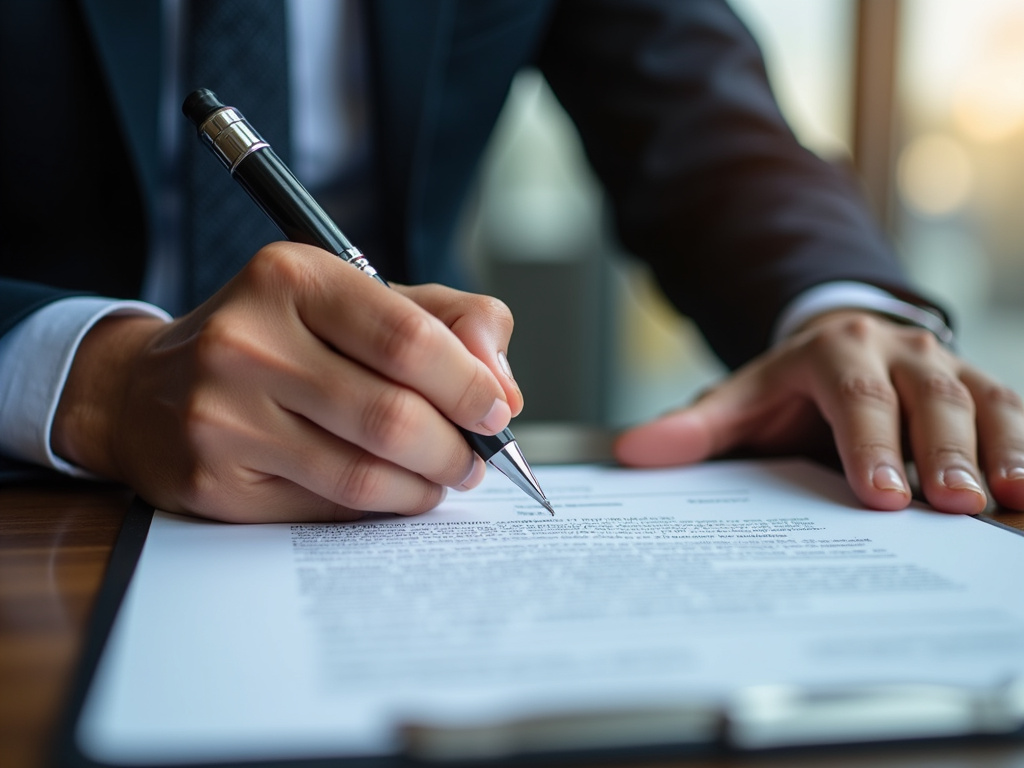 Signing a contract — suv title loans Waco