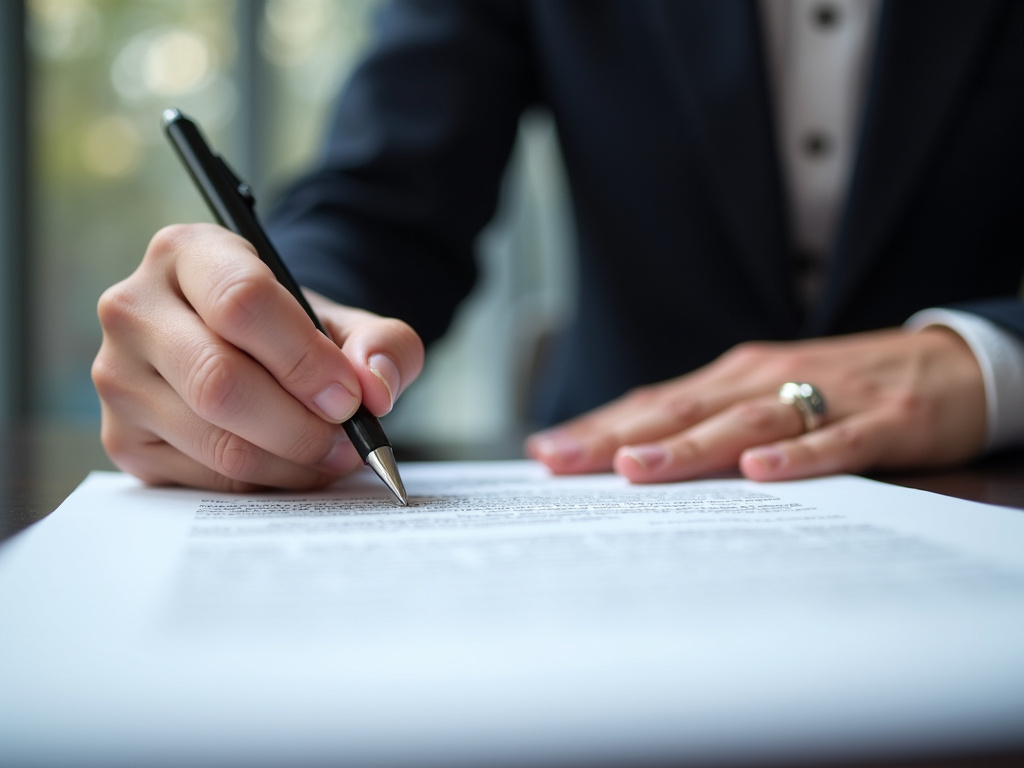 Signing a contract — title loans Baylor University