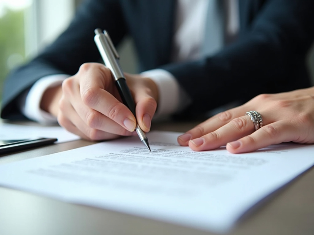 Signing a contract — title loans Baylor University