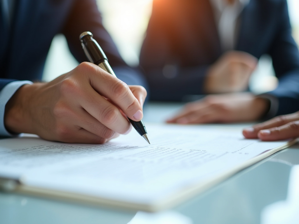Signing a contract — title loans Baylor University