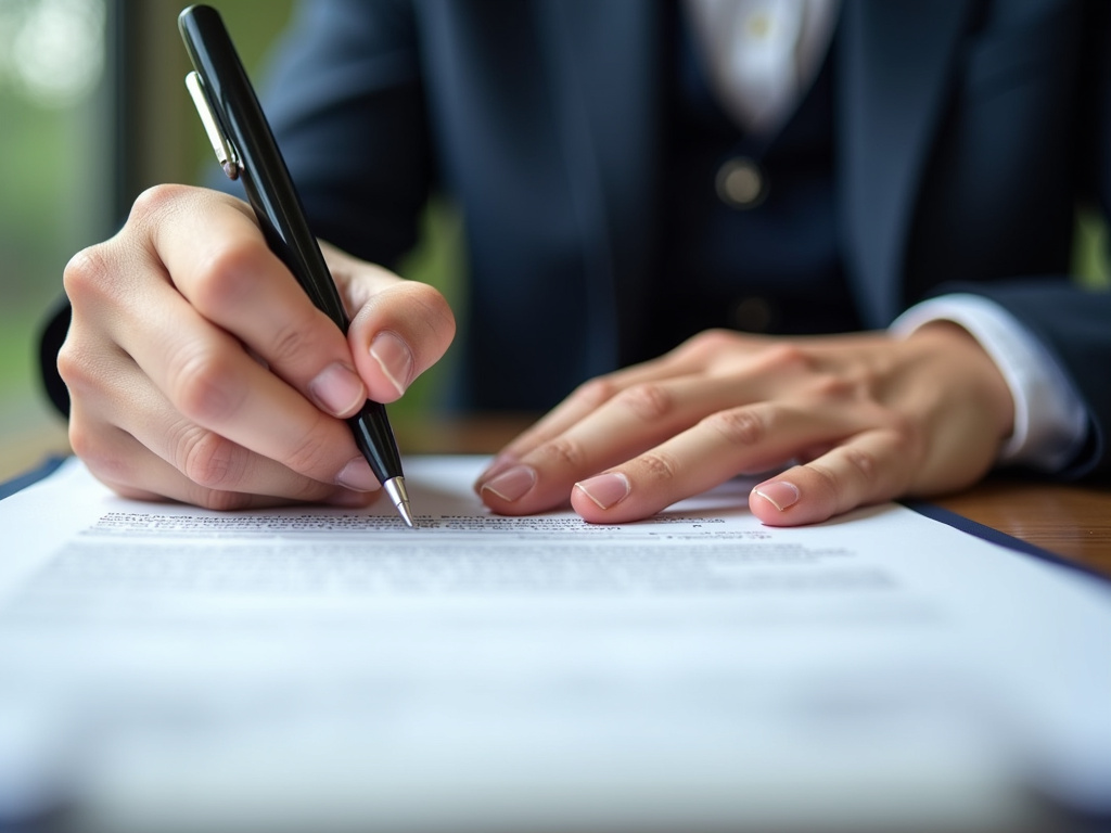 Signing a contract — title loans Baylor University