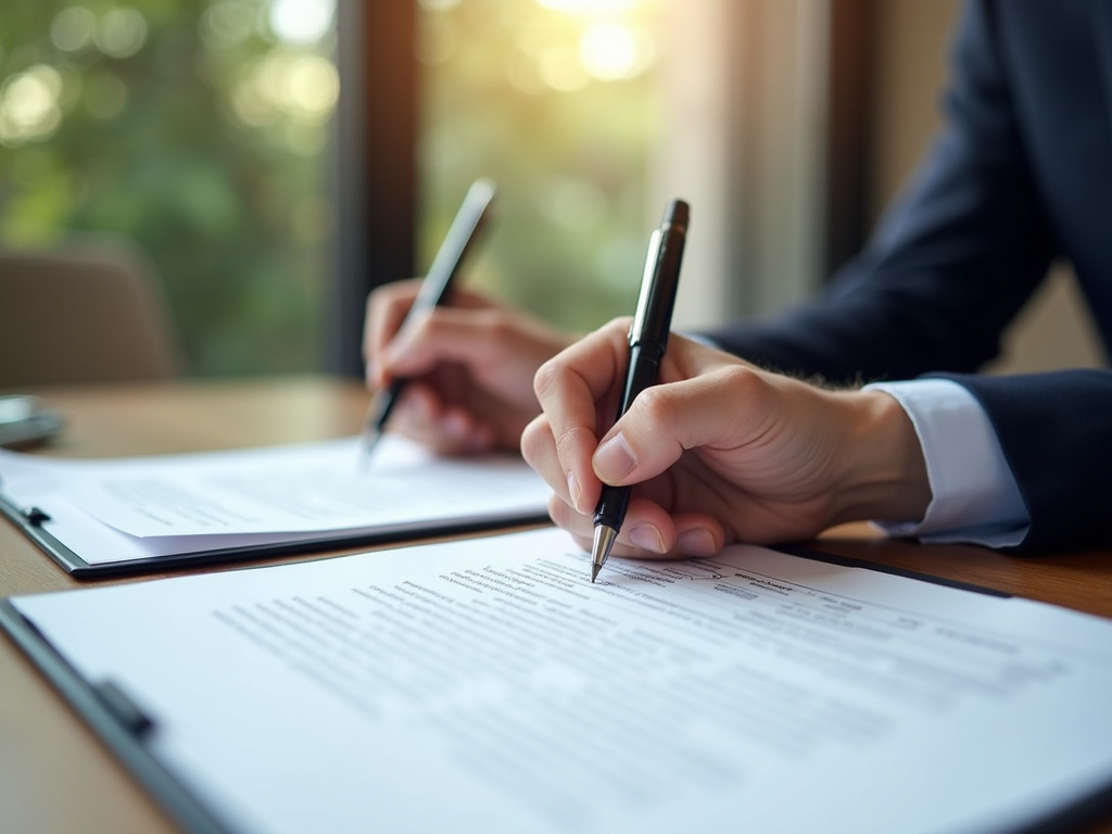 Signing a contract — title loans Baylor University