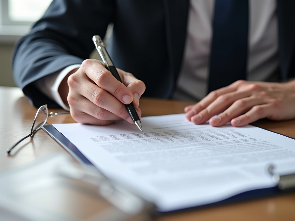 Signing a contract — title loans Baylor University