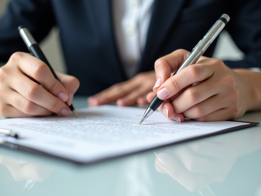 Signing a contract — title loans Baylor University