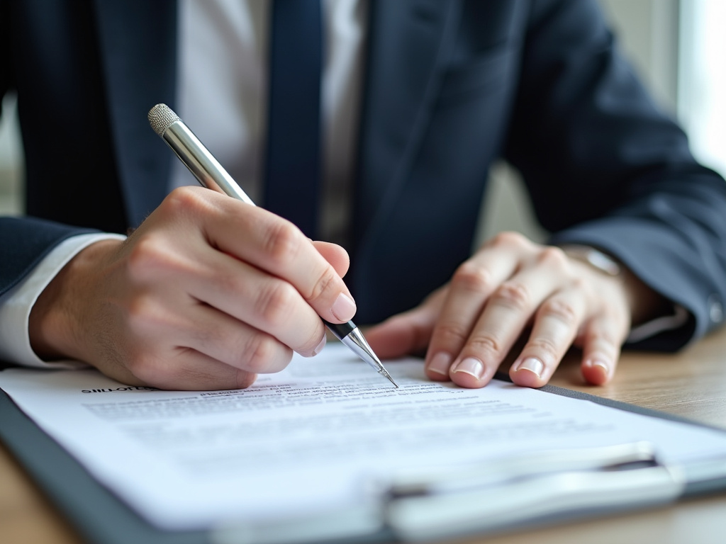 Signing a contract — title loans Baylor University