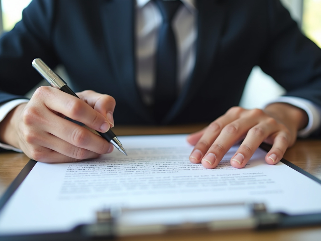 Signing a contract — title loans Baylor University