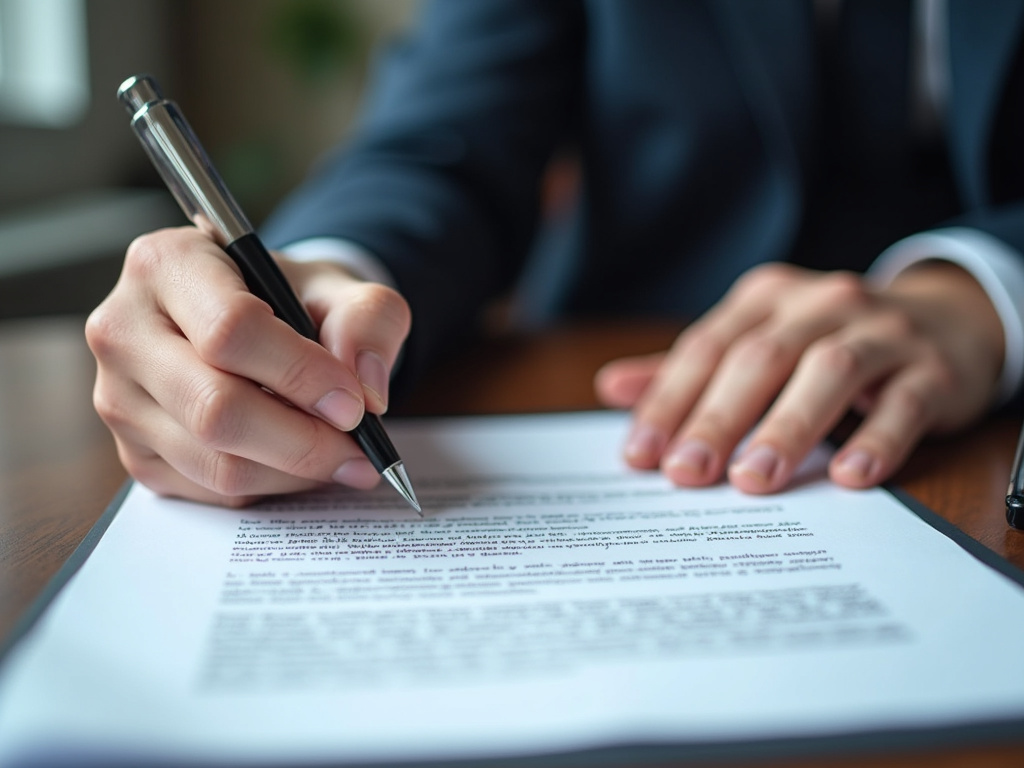 Signing a contract — title loans Baylor University