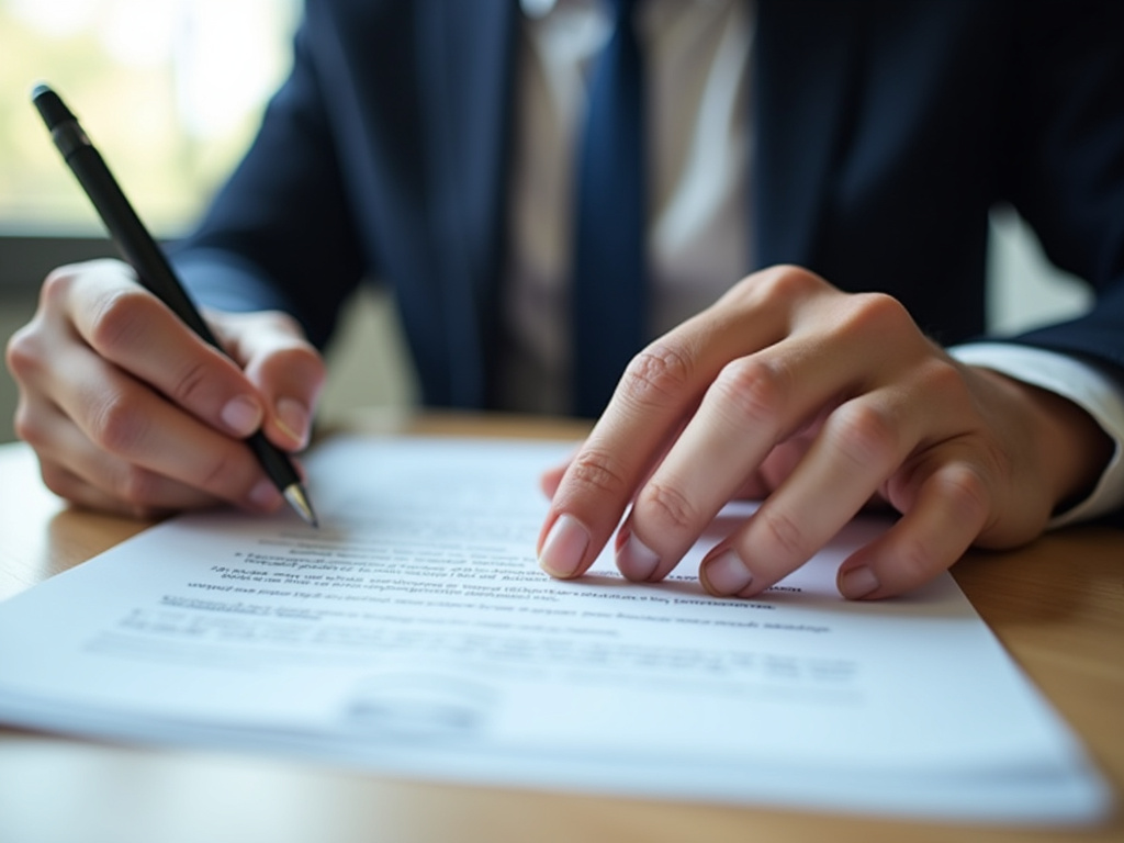 Signing a contract — title loans Bellmead