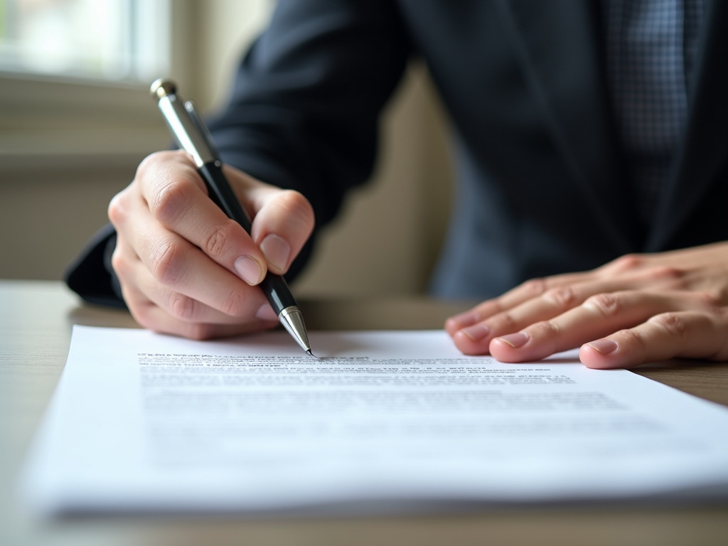 Signing a contract — title loans China Spring