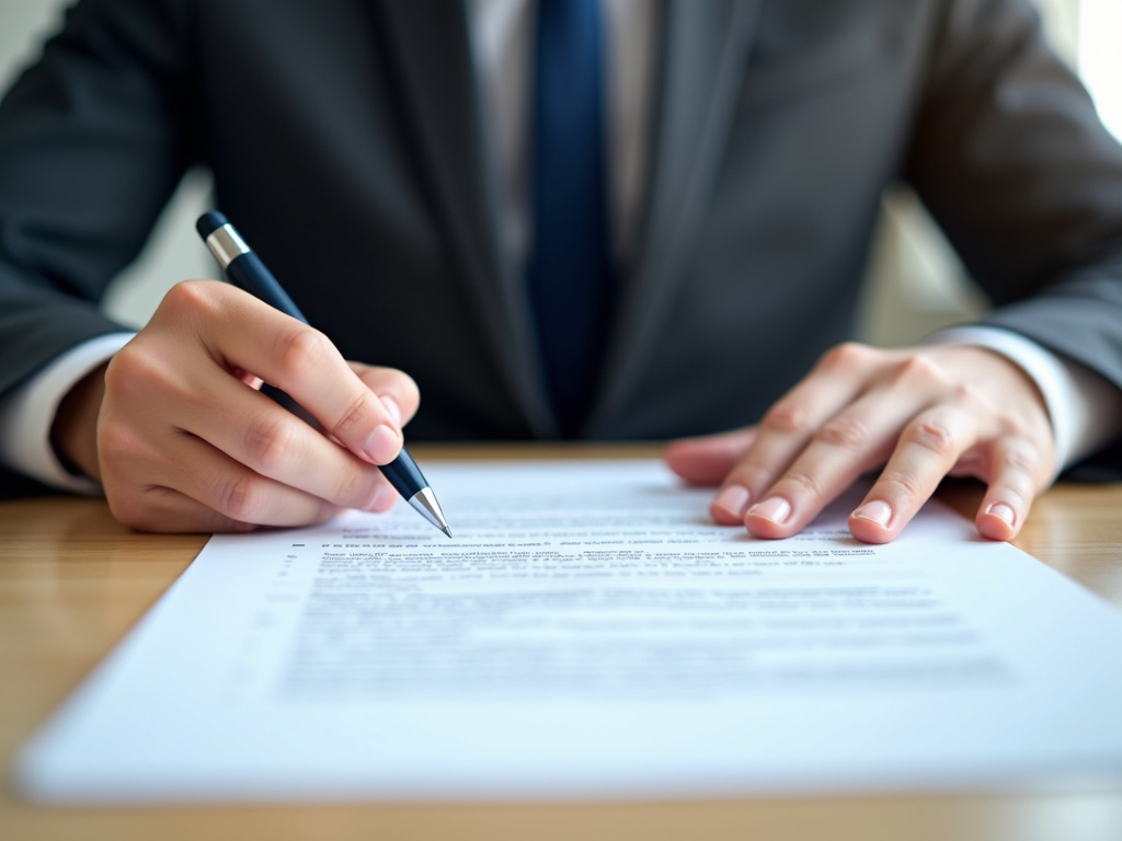 Signing a contract — title loans China Spring