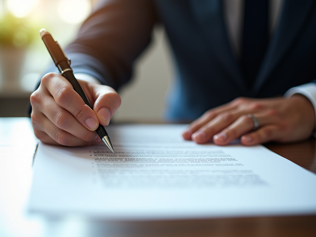 Signing a contract — title loans Hewitt