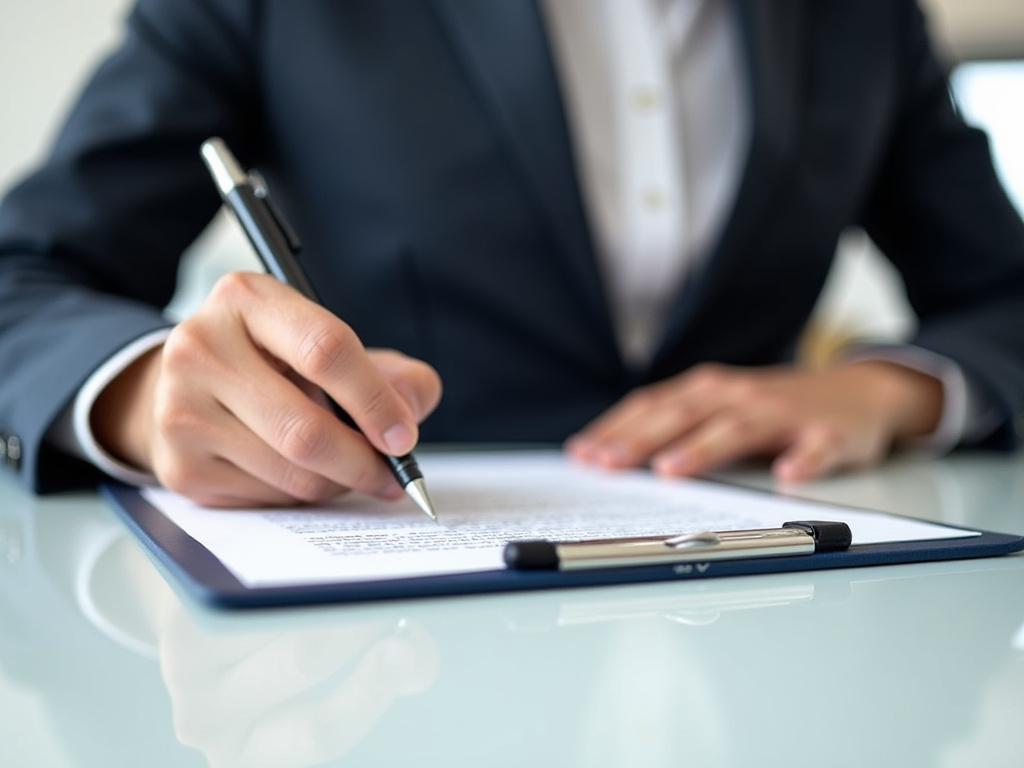 Signing a contract — title loans Hewitt