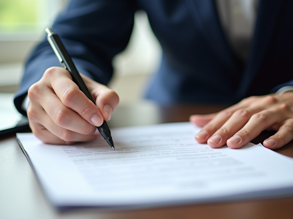 Signing a contract — title loans Hewitt