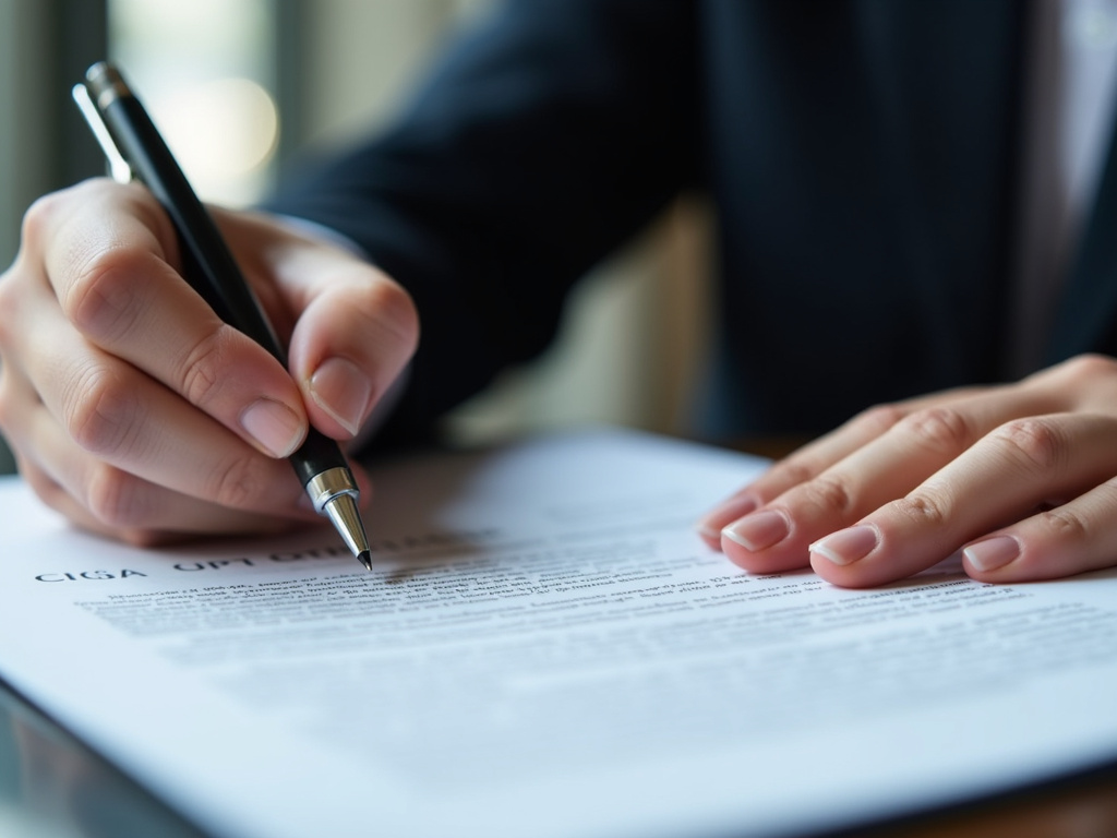 Signing a contract — title loans Hewitt