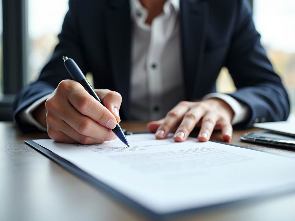 Signing a contract — title loans Hewitt