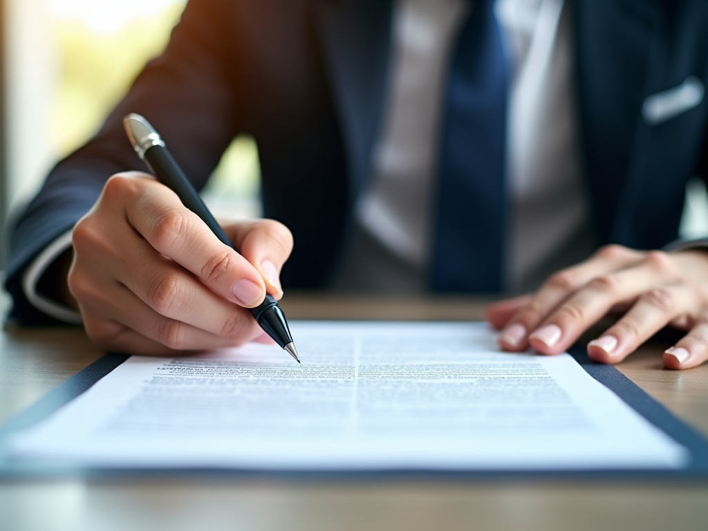 Signing a contract — title loans Hewitt