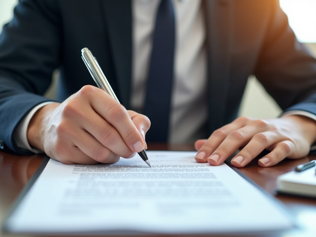 Signing a contract — title loans Hewitt