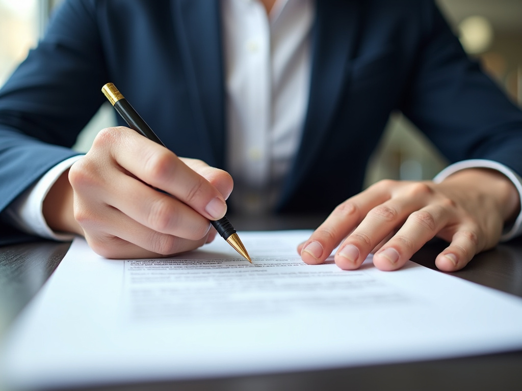 Signing a contract — title loans Hewitt