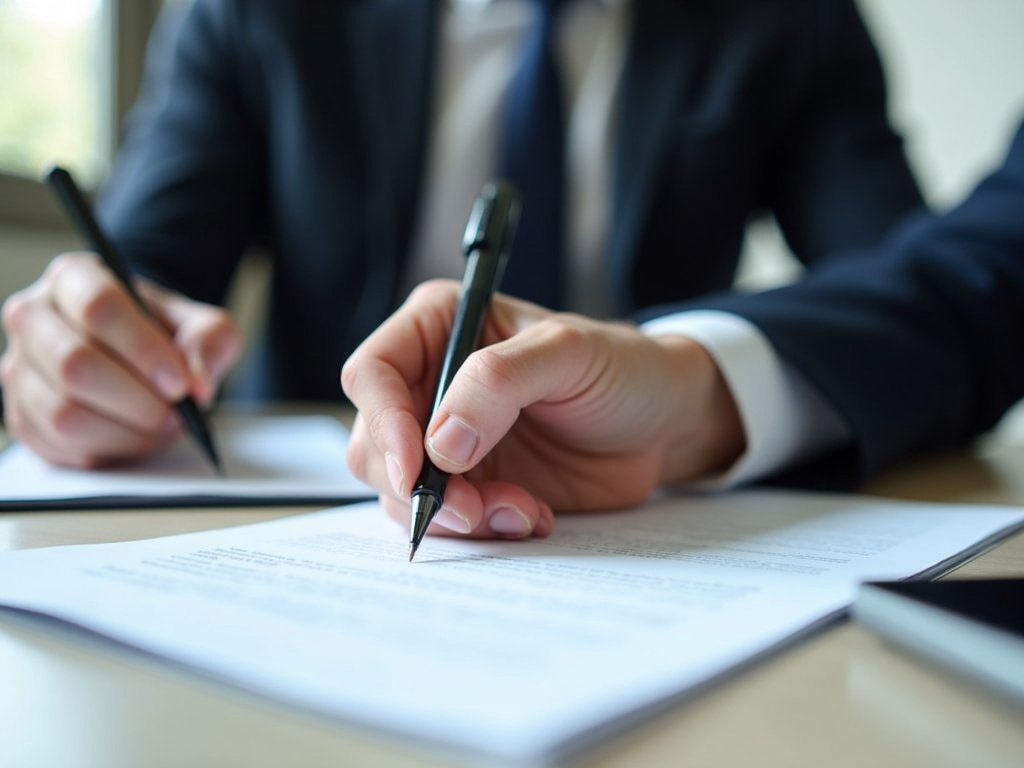 Signing a contract — title loans McGregor