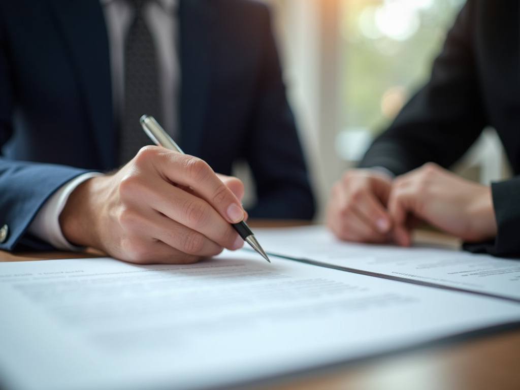 Signing a contract — title loans McGregor