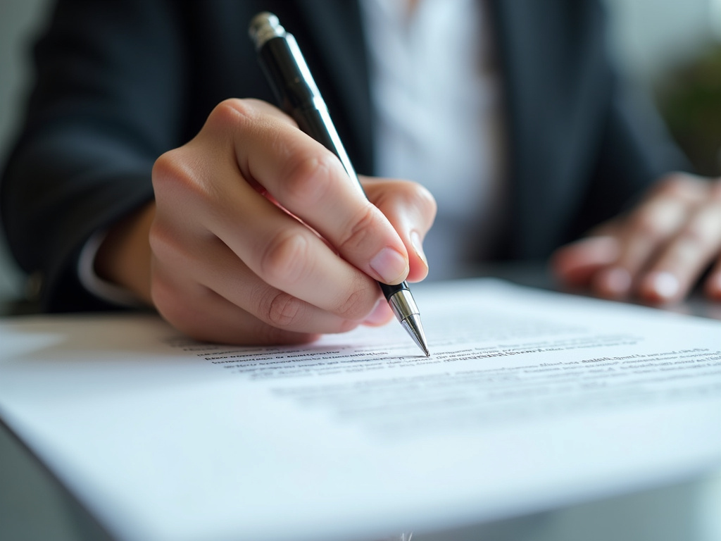 Signing a contract — title loans McGregor