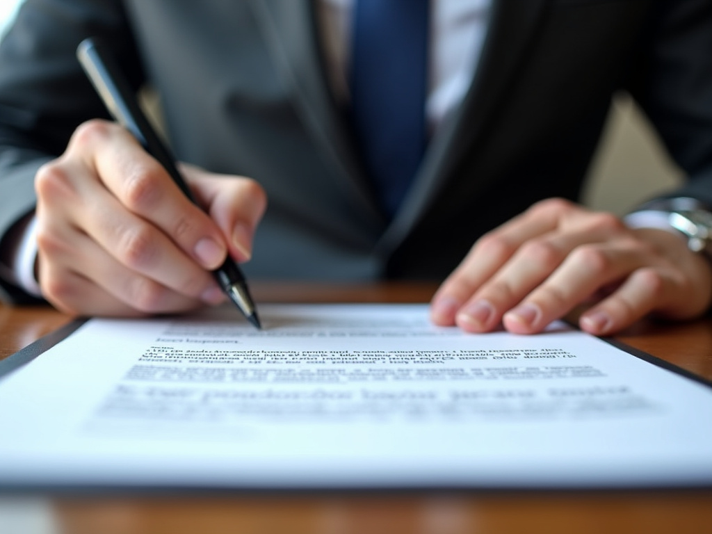 Signing a contract — title loans McGregor