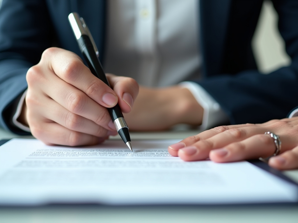 Signing a contract — title loans McGregor
