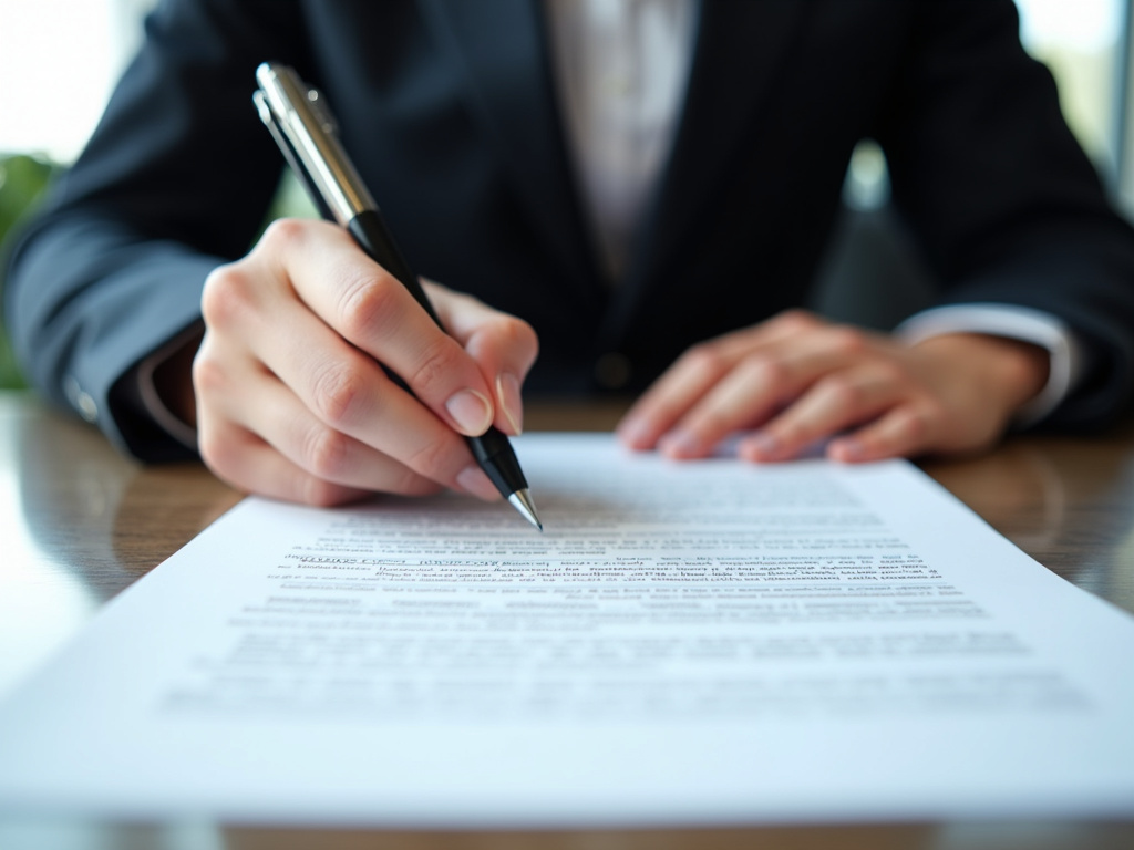 Signing a contract — title loans McGregor