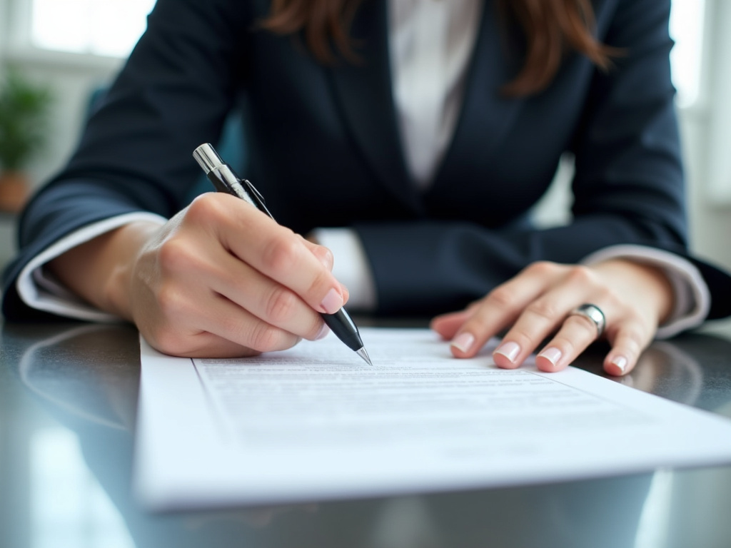 Signing a contract — title loans McGregor