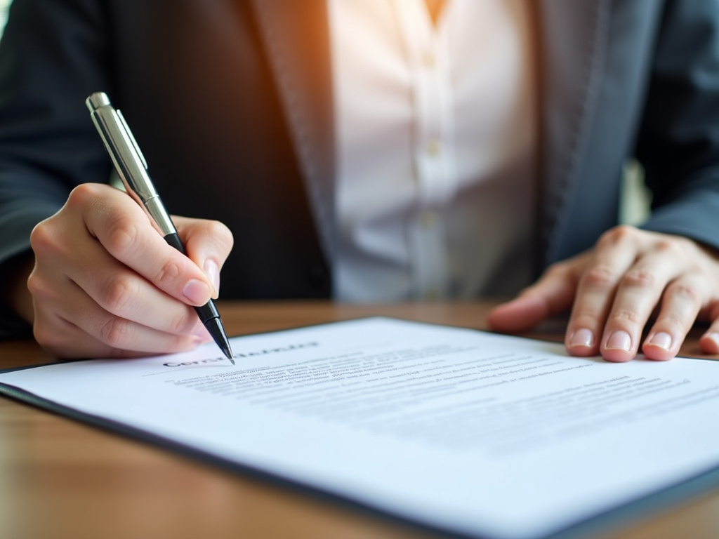 Signing a contract — title loans McGregor