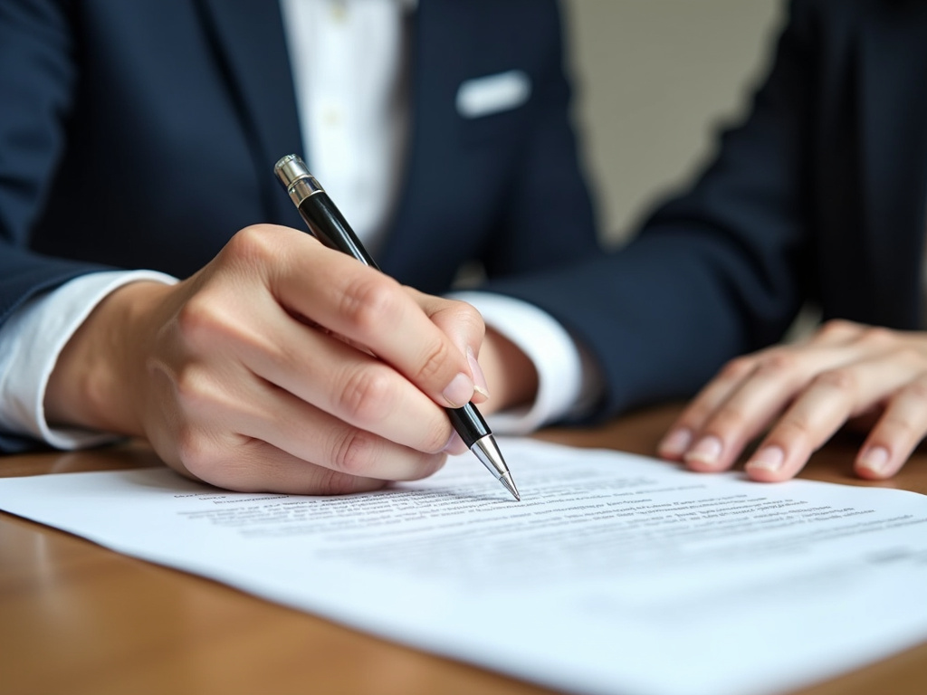 Signing a contract — title loans McGregor