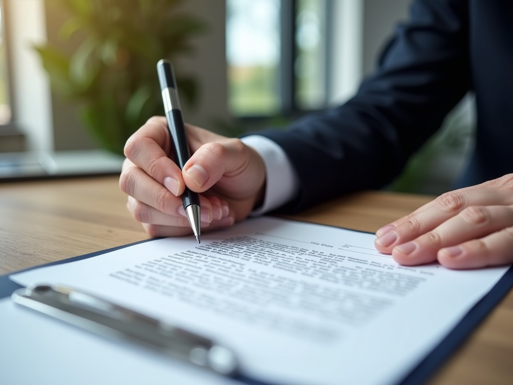Signing a contract — title loans McGregor