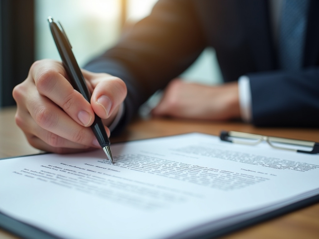 Signing a contract — truck title loans Waco