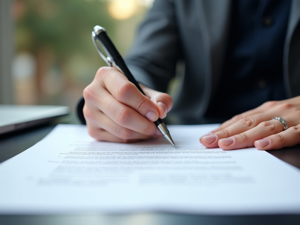 Signing a contract — truck title loans Waco