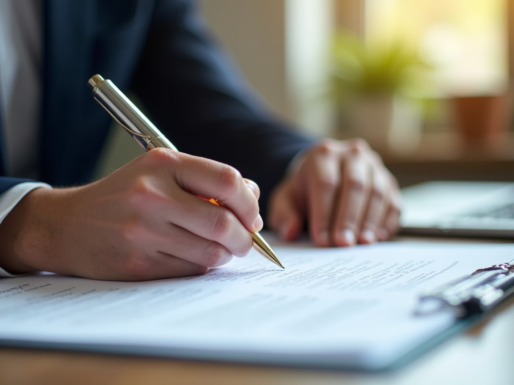 Signing a contract — truck title loans Waco