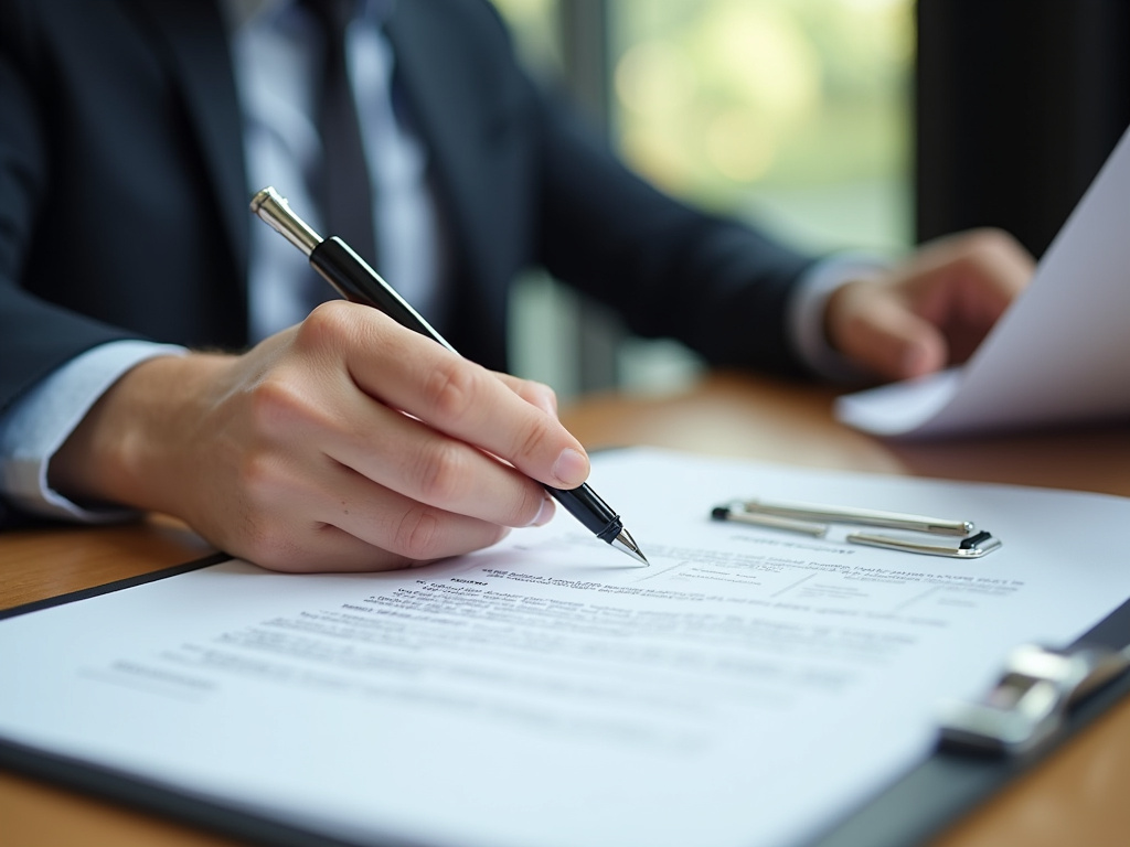Signing a contract — truck title loans Waco