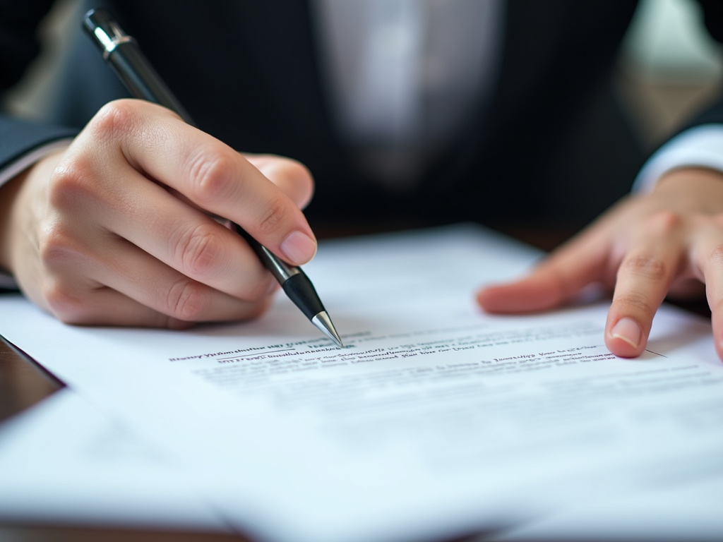 Signing paperwork — title loans Baylor University