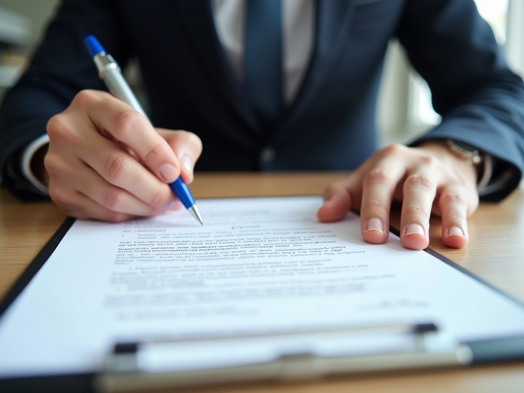 Signing paperwork — title loans Baylor University