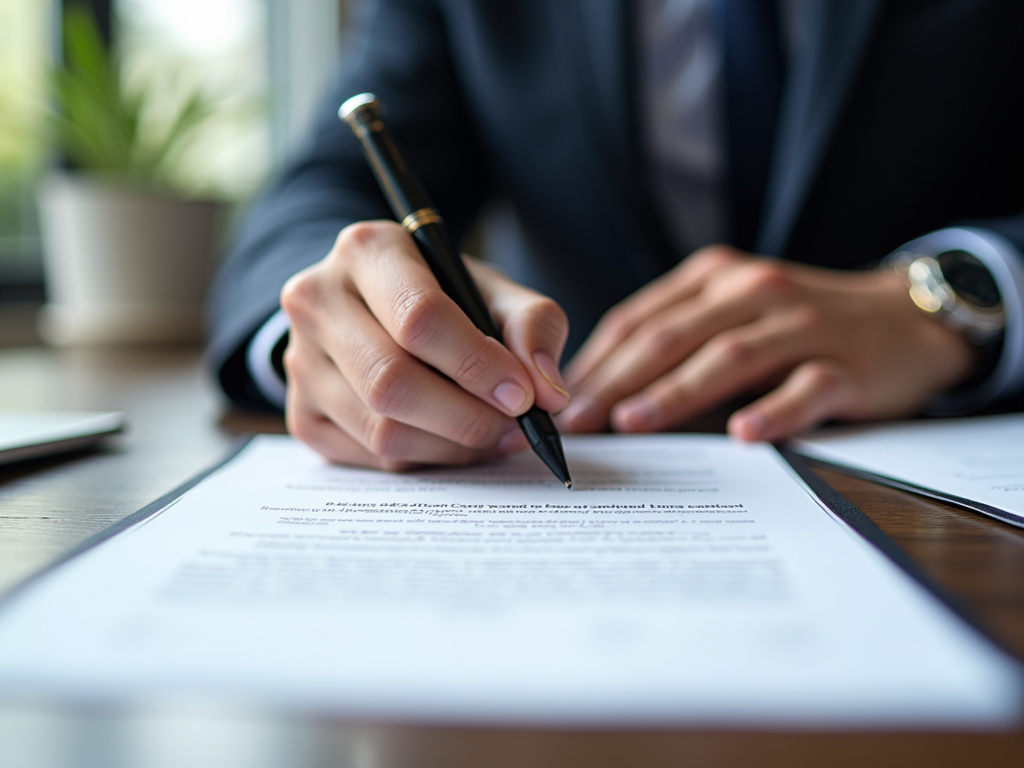 Signing paperwork — title loans Bellmead