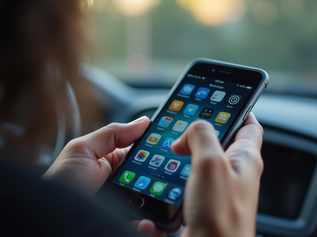 Smartphone app screen — los angeles rideshare accident lawyer