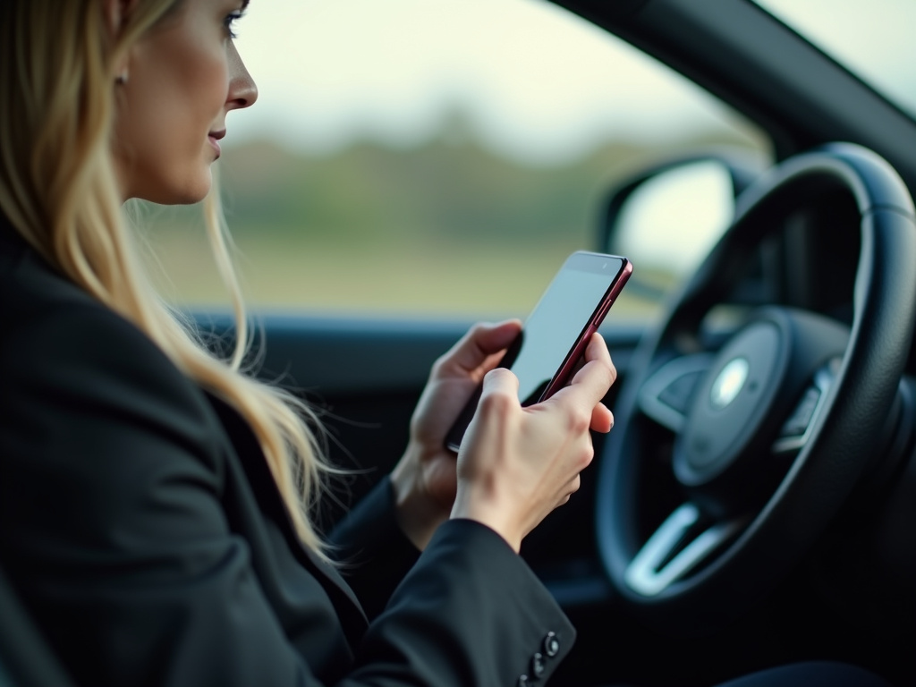 Smartphone while driving — los angeles distracted driving accident lawyer