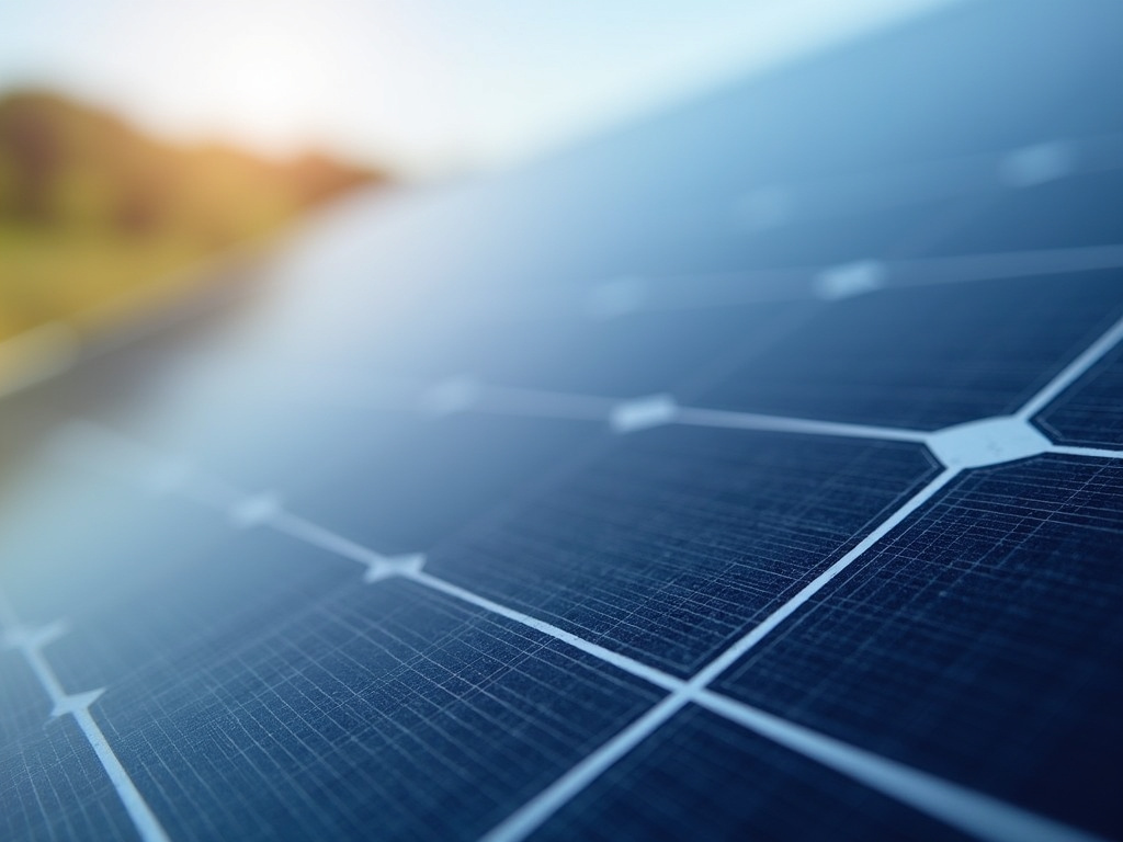 Solar panel closeup — all-in-two solar lights
