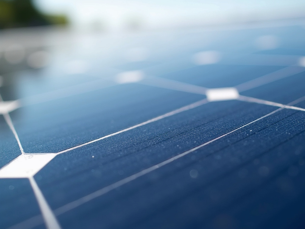 Solar panel closeup — all-in-two solar lights