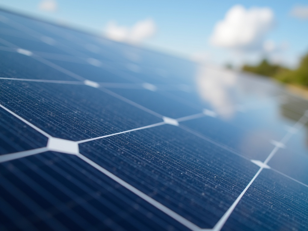 Solar panel closeup — nexus smart solar lighting